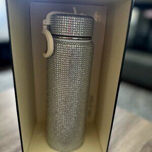 House of Harlow 1960 Black Bling Crystal Water Bottle Arlo 24 oz Insulated New